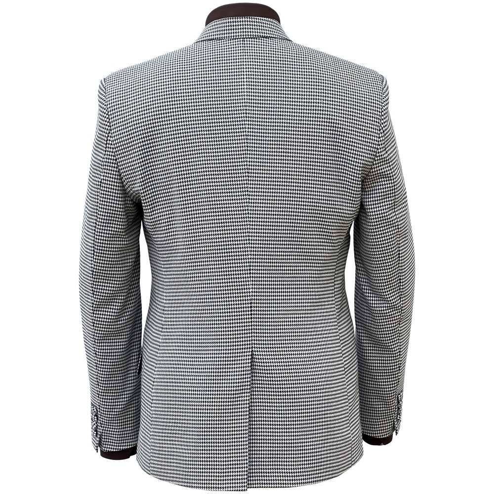 Mens black and outlet white dogtooth check jacket